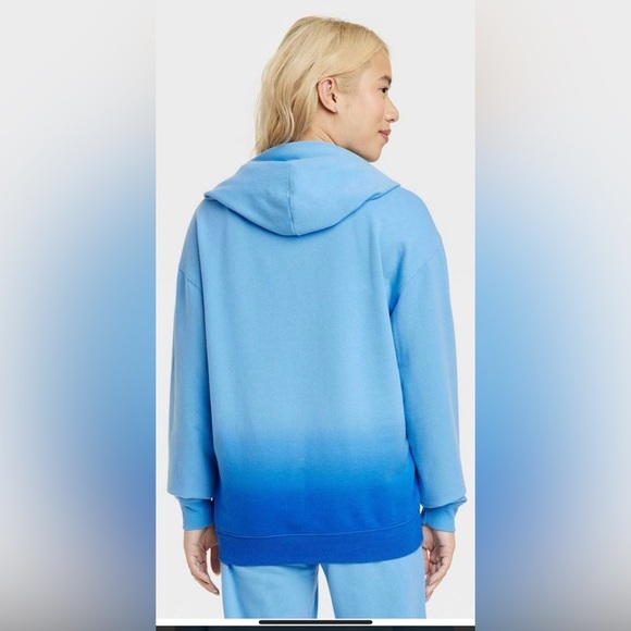 NBA Women's Warriors Oversized Graphic Hoodie Blue L SALE $5​ - Picture 2 of 7